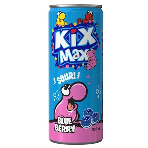 kixblu250 نوشیدنی گازدار بلوبری کیکس مکس ۲۵۰ میل(24عددی) - Image 1