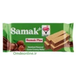 ویفر سامک پلاس 52 گرم فندق سبز آدرین(24 عدد)
