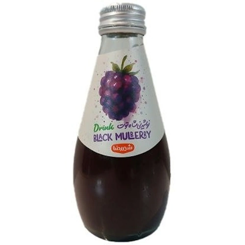 8NdpVSDJYqd48QCT نوشیدنی شاه توت شیشه شیررضا 200 میل(12 عددی) - Image 1