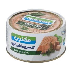 کنسرو ماهی تون در روغن گیاهی با شوید 180 گرمی مکنزی (12عددی)